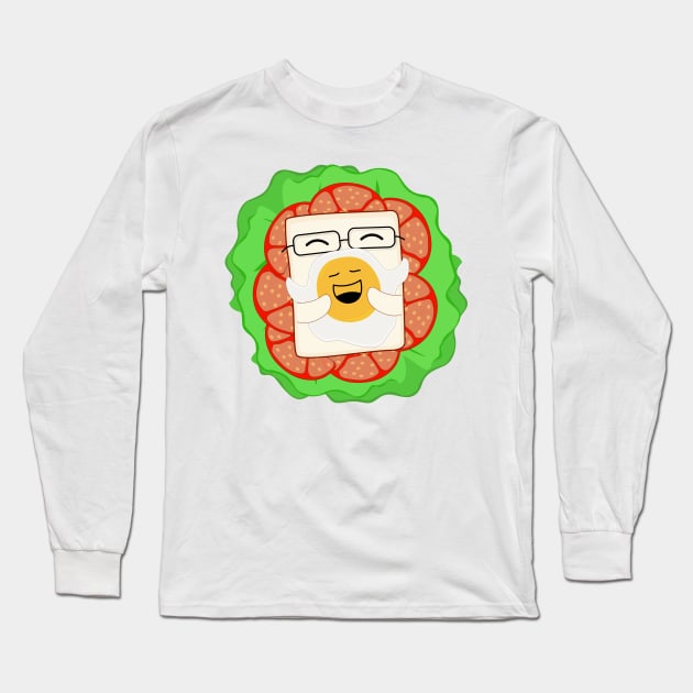 You and Me What The Egg Long Sleeve T-Shirt by LaartStudio
